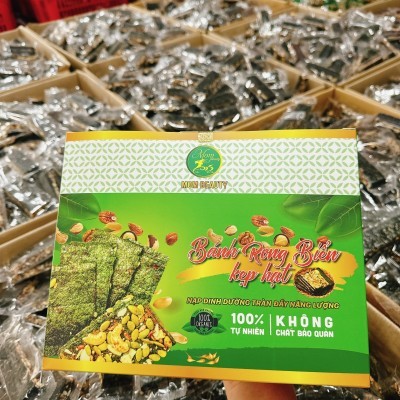 Bánh rong biển kẹp hạt Mombeauty