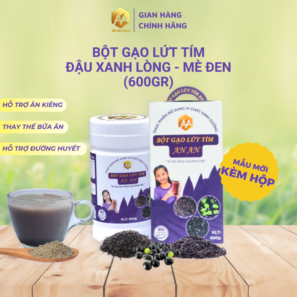 BỘT GẠO LỨT TÍM (lon 600g)