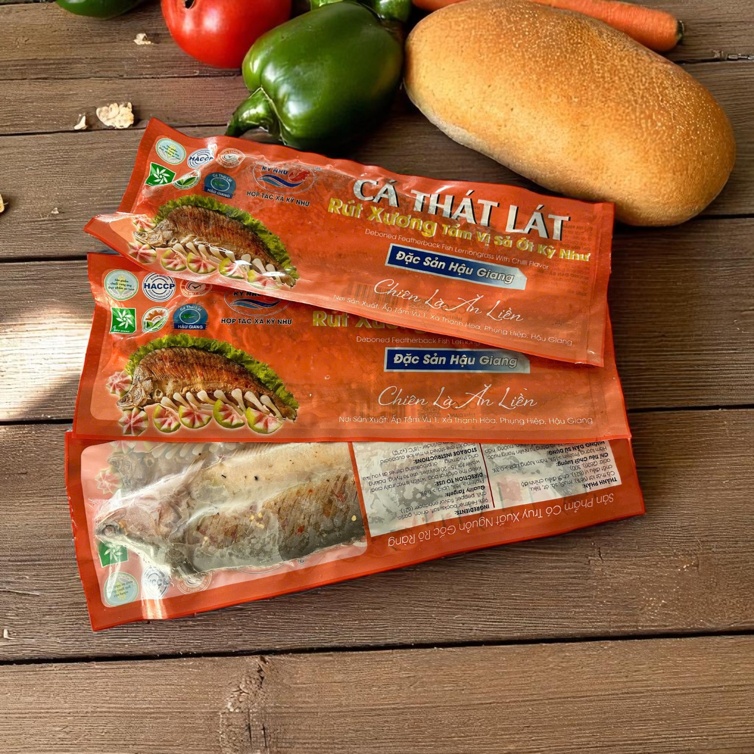 Cá thát lát ướp sả ớt 500g