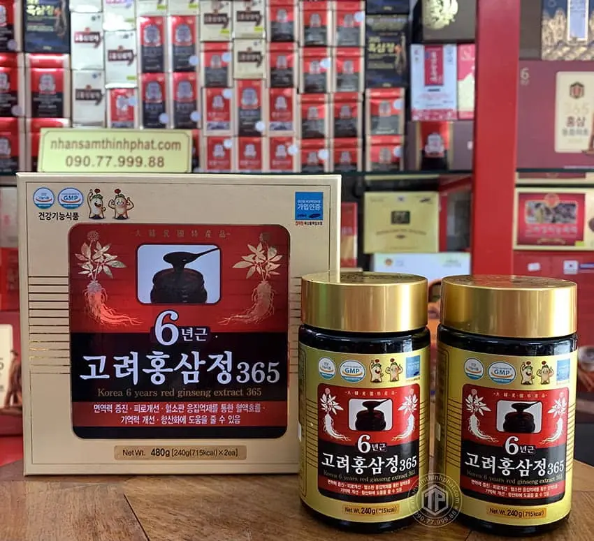 Cao hồng sâm 365 loại 2 hũ 240g x 2 KGW