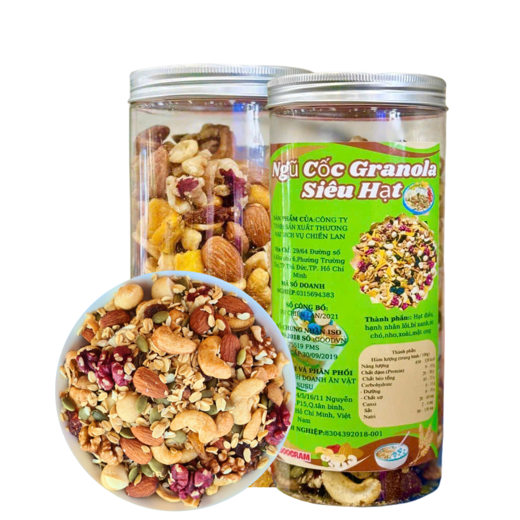 Granola siêu hạt cao cấp 500g