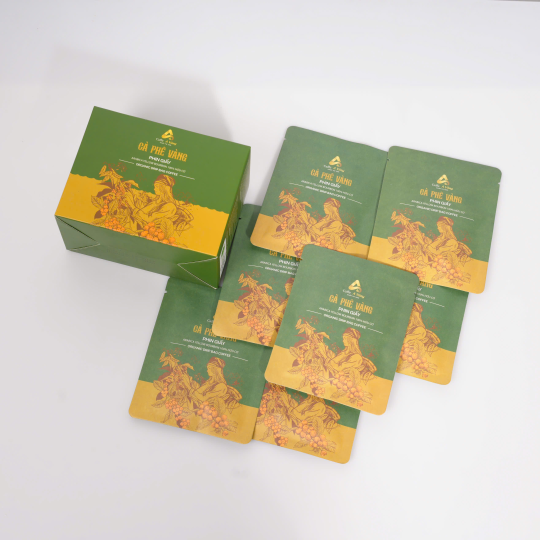 Hộp cà phê vàng phin 7 gói