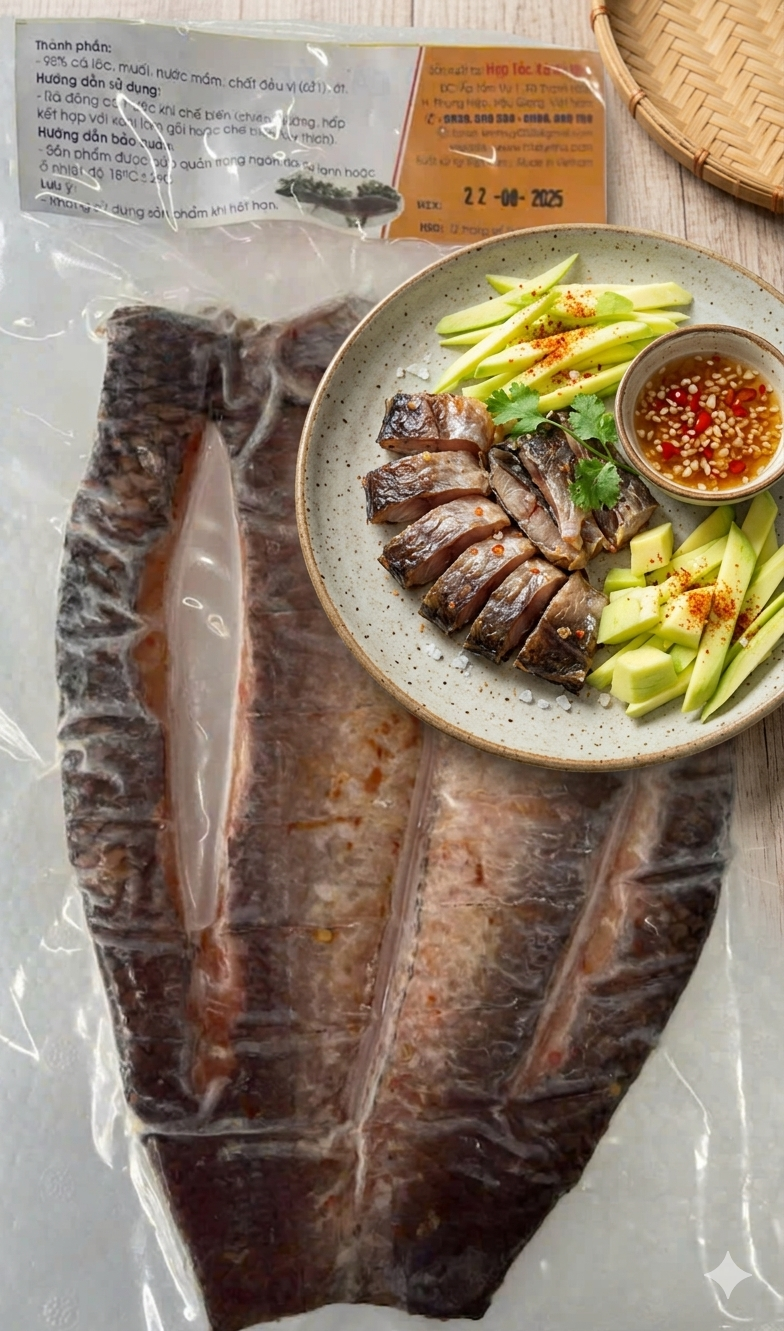 Khô cá lóc một nắng Kỳ Như 500g