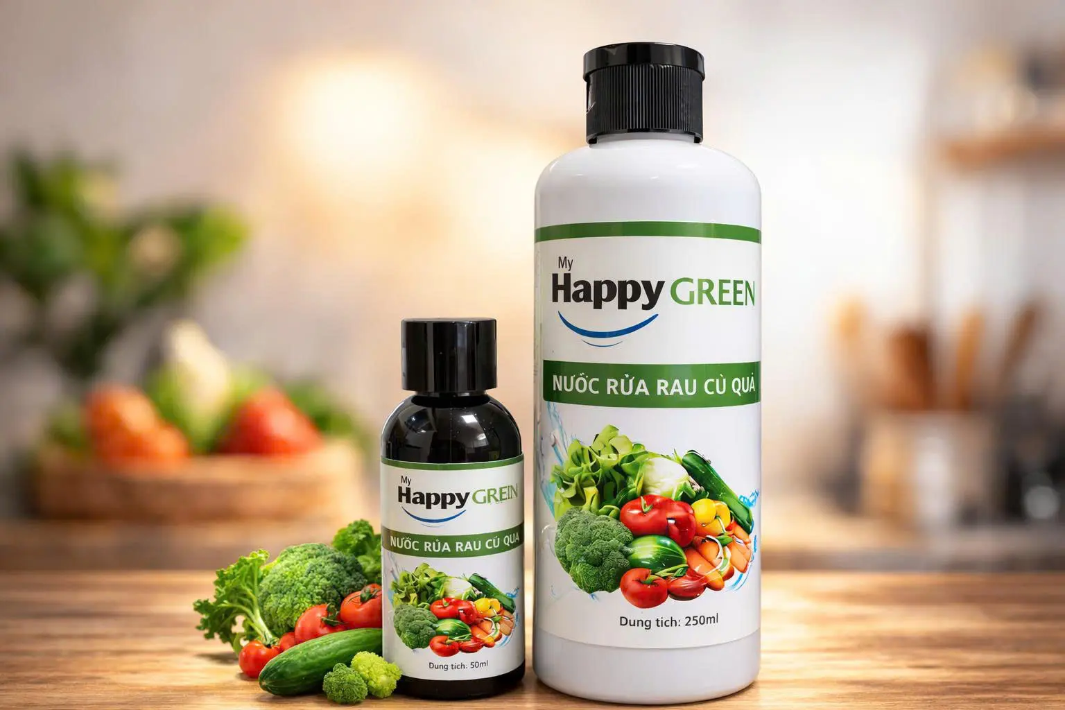 Nước rửa rau củ My Happy Green 500ml