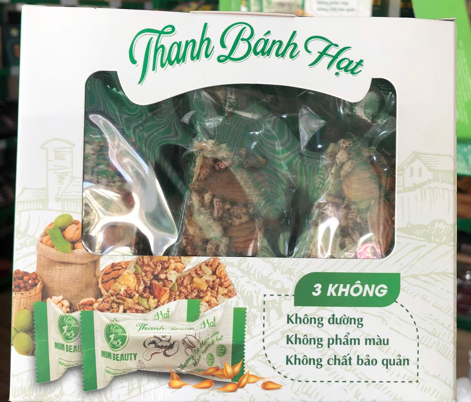 Thanh bánh hạt Mombeauty 500g