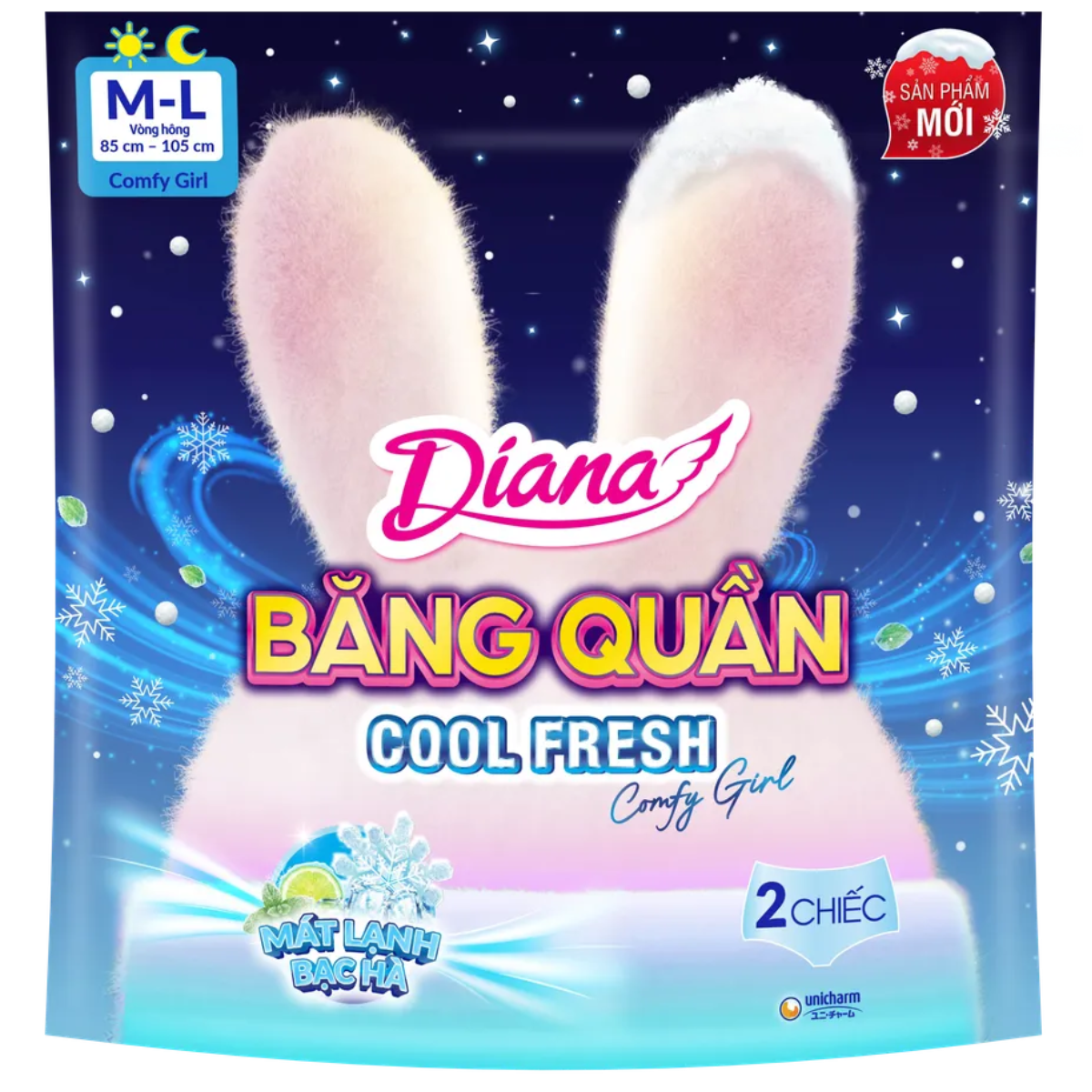 Băng quần Cool Fresh Diana 2 chiếc size M - L 1