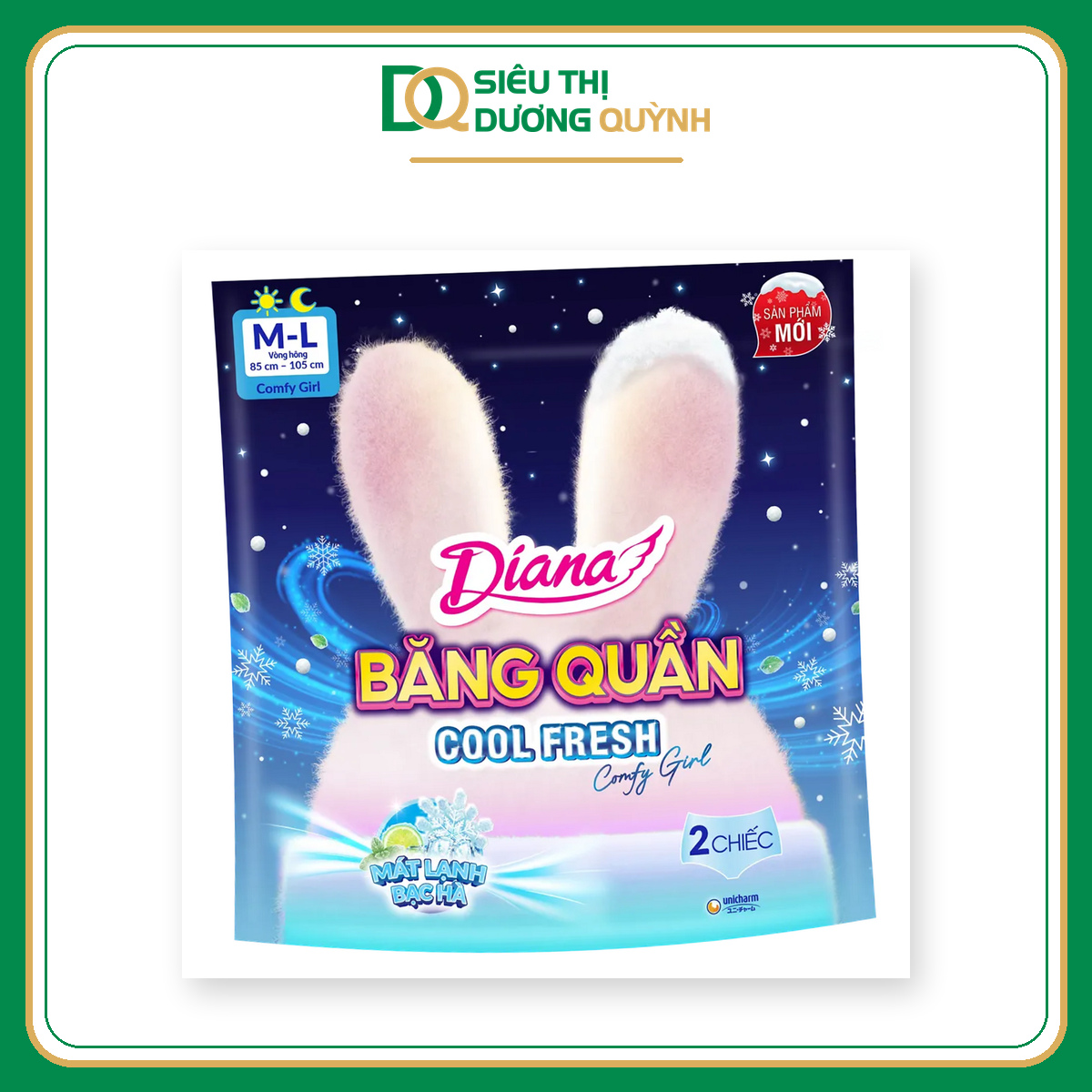 Băng quần Cool Fresh Diana 2 chiếc size M - L