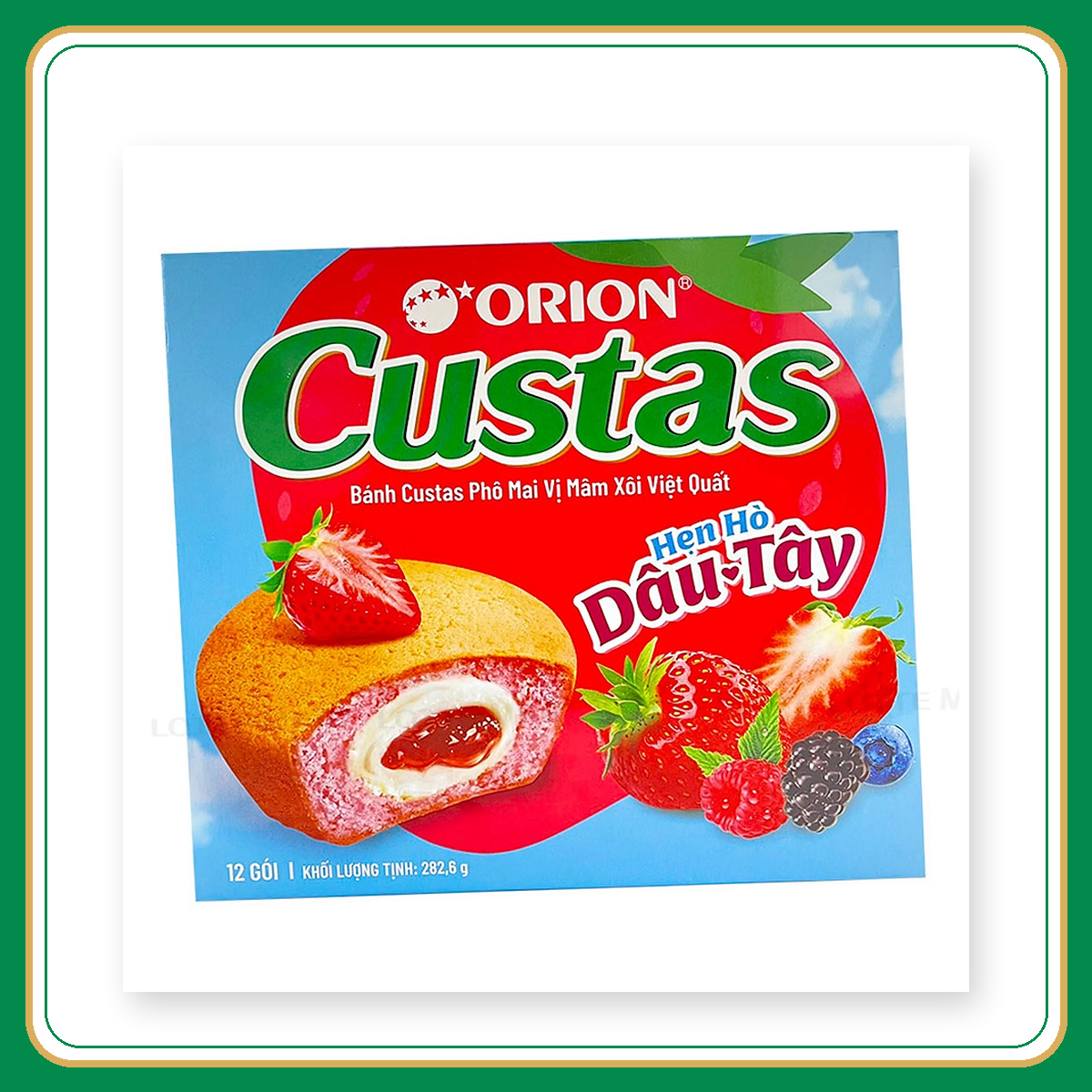 Bánh Custas dâu 12 gói