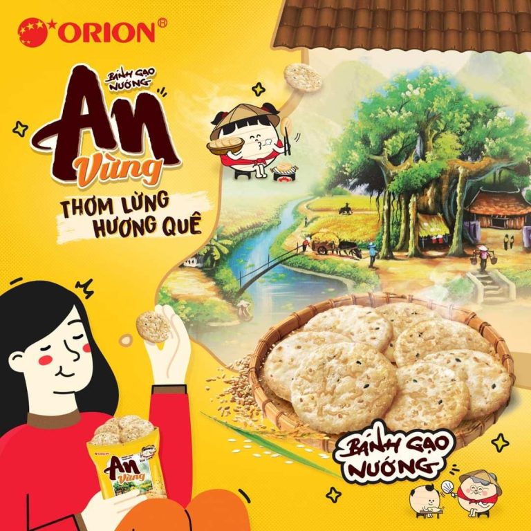 Bánh gạo An nướng vừng gói 115.2g tại Siêu Thị Dương Quỳnh