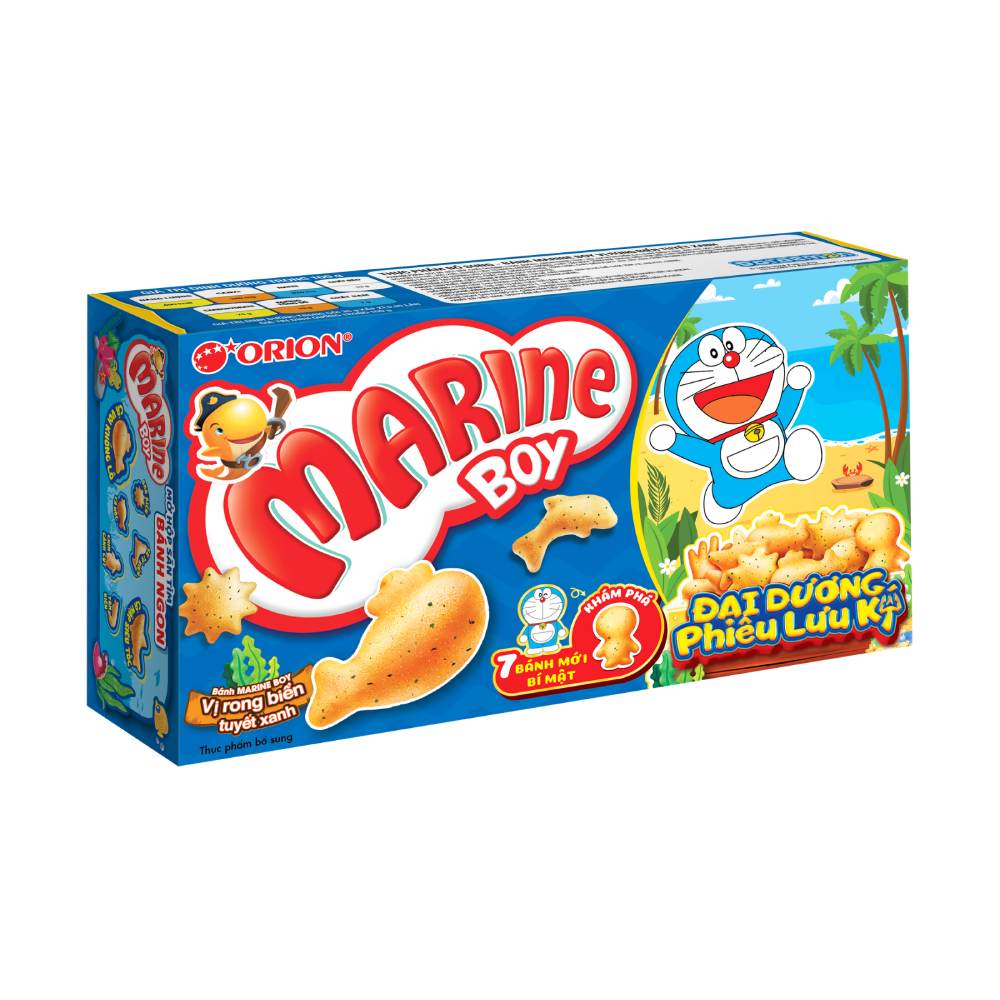 Bánh cá Marine Boy vị rong biển tuyết xanh 1