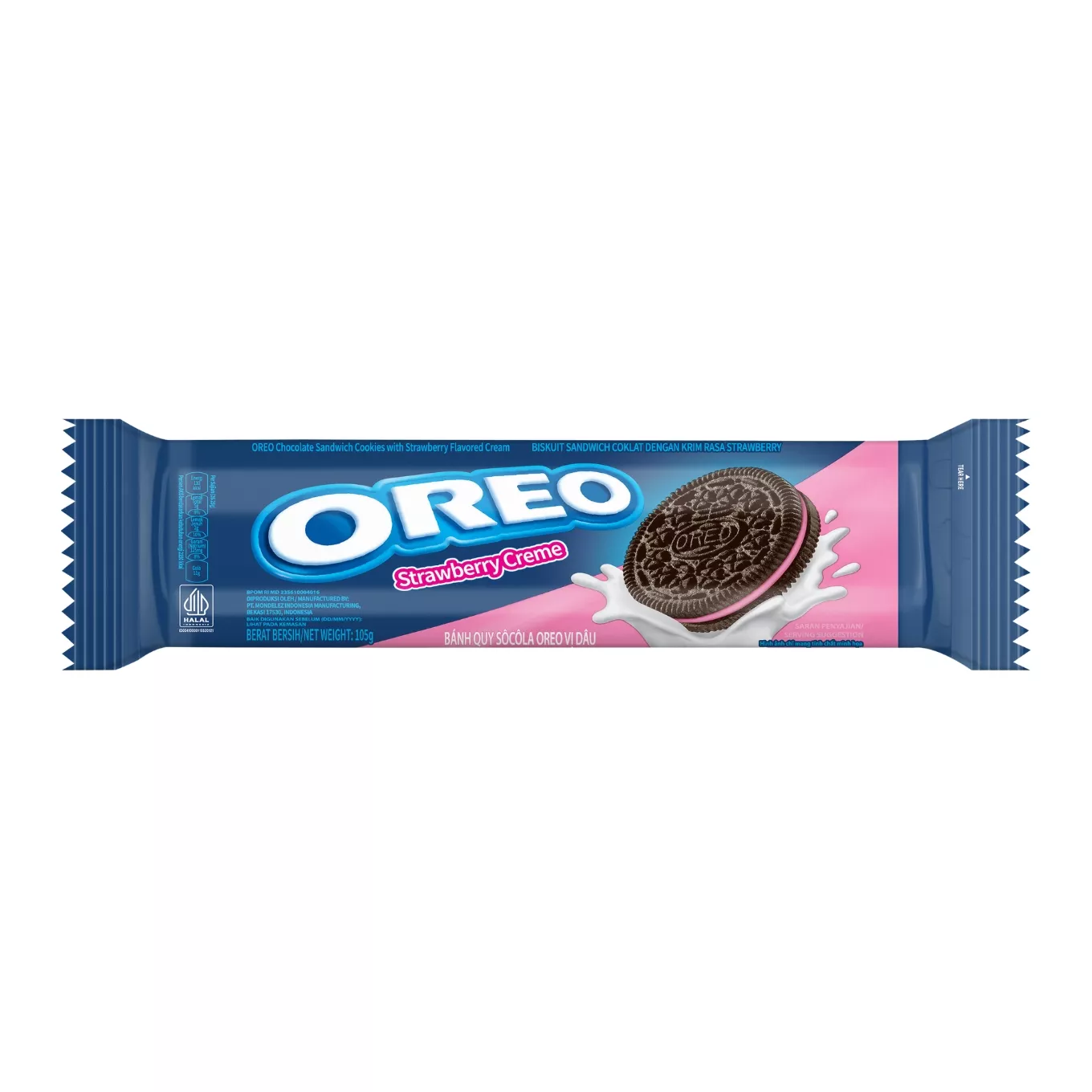 Bánh quy Oreo kem dâu 119,6g 1