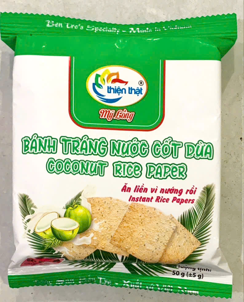 Bánh tráng nước cốt dừa Thiện thật 190gr 1