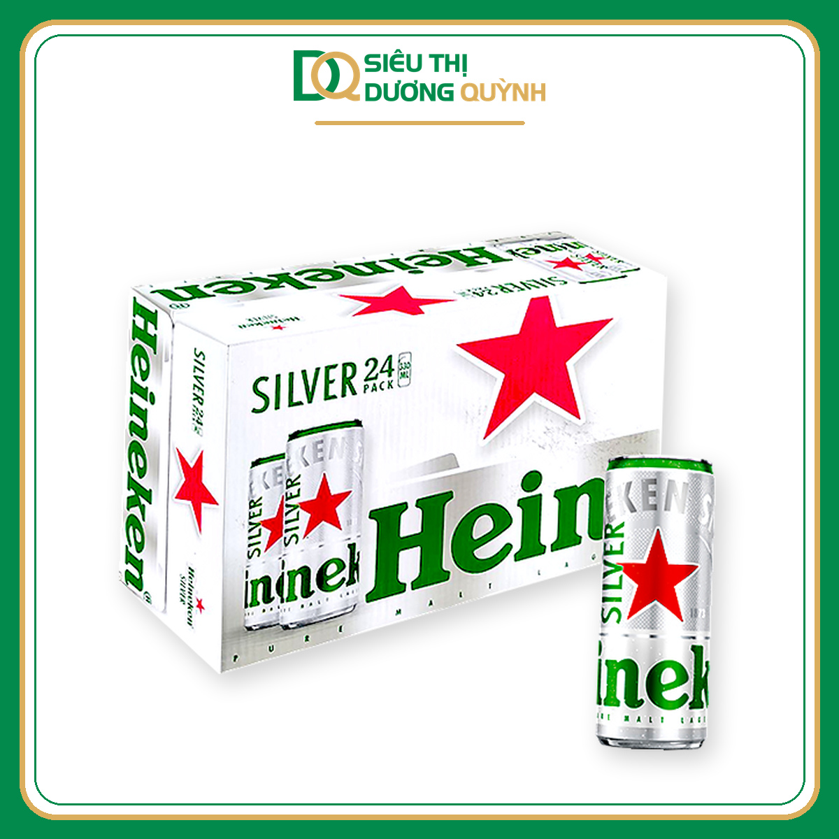Bia Heineken Silver 250ml thùng 24 lon