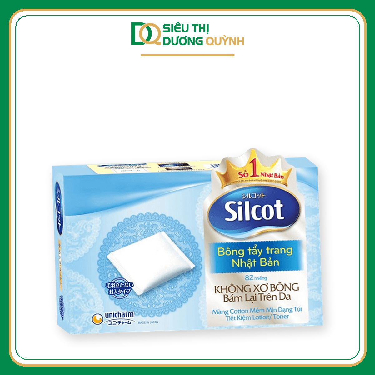 Bông tẩy trang Silcot hộp 82 miếng