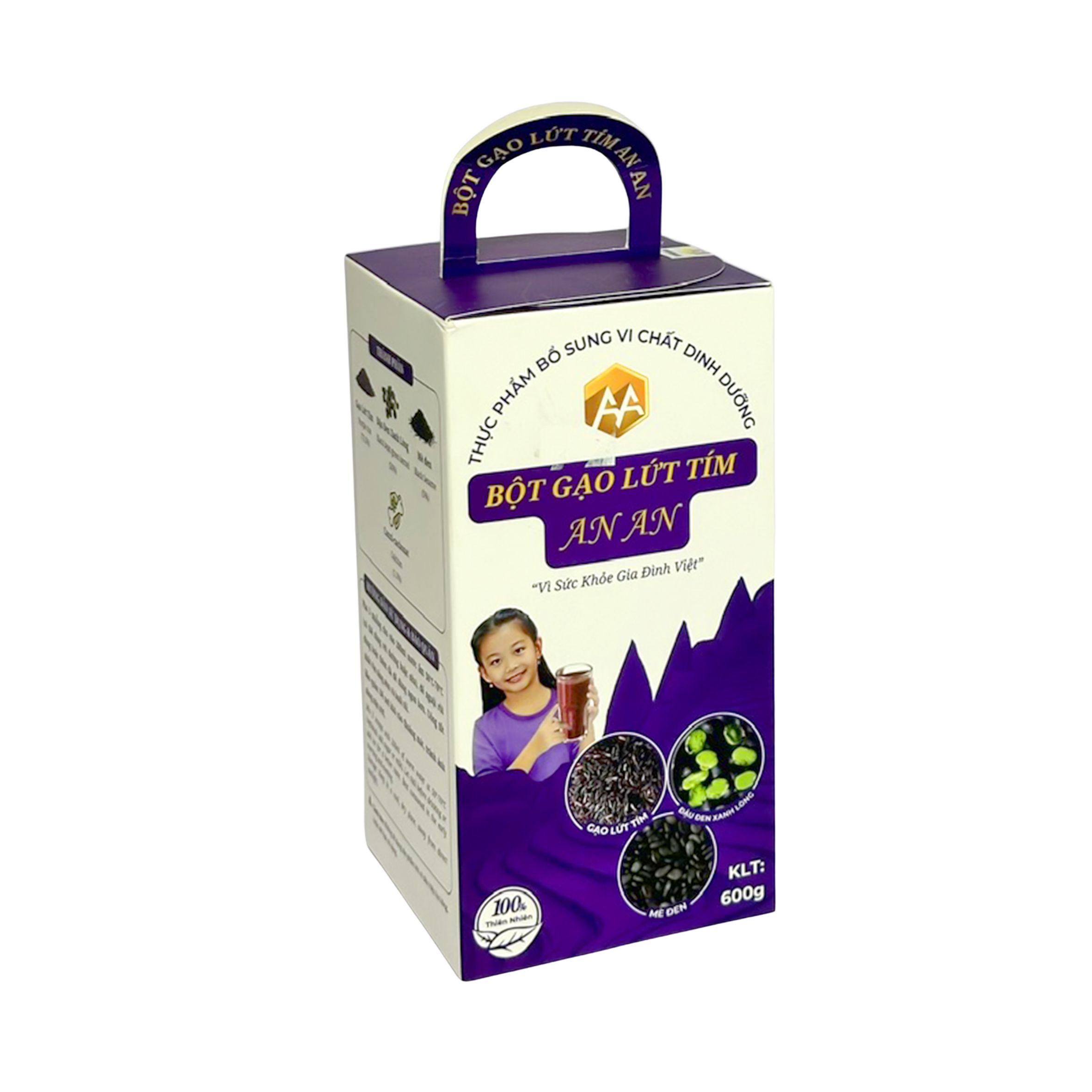 Bột gạo lứt tím An An 600g 1