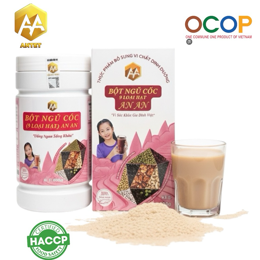 Bột ngũ cốc 9 loại hạt An An 600g 1