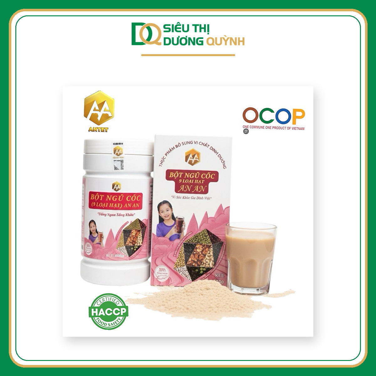 Bột ngũ cốc 9 loại hạt An An 600g
