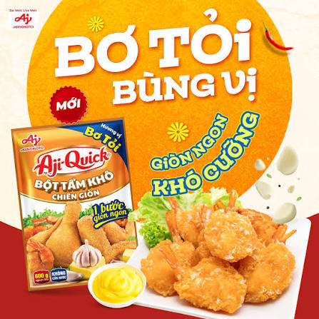 Bột tẩm khô chiên giòn bơ tỏi Ajinomoto 42g 1
