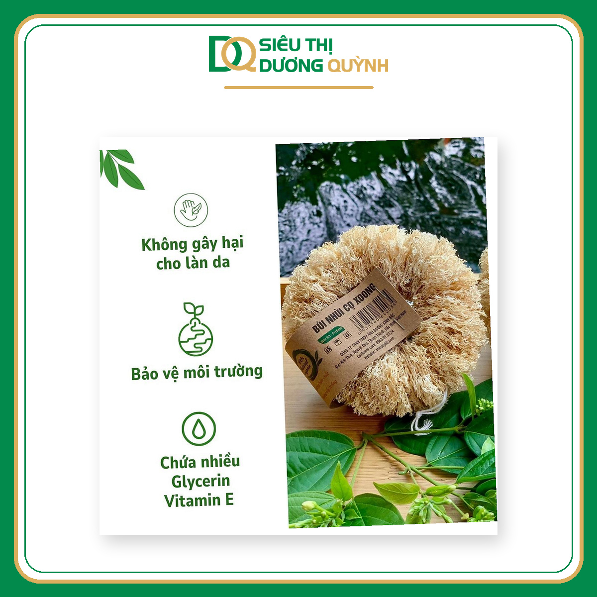 Bùi nhùi xơ mướp chà rửa