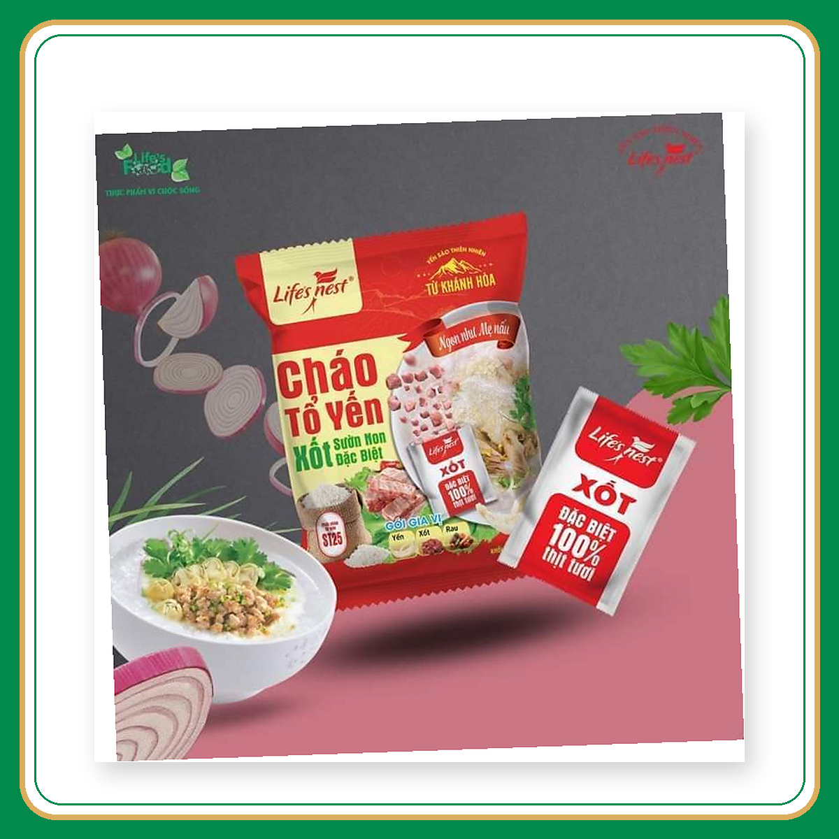 Cháo tổ yến sườn non 60g