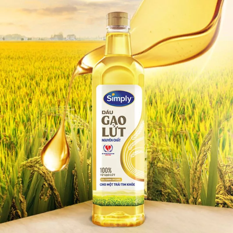 Dầu gạo lứt Simply 1 lít 1