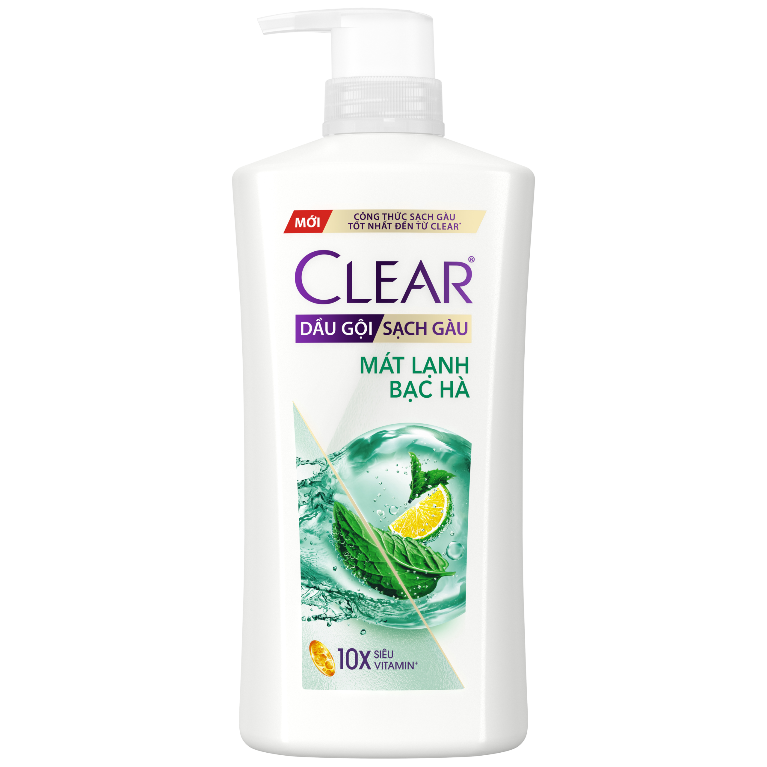 Dầu gội Clear Mát Lạnh Bạc Hà sạch gàu 350g 1