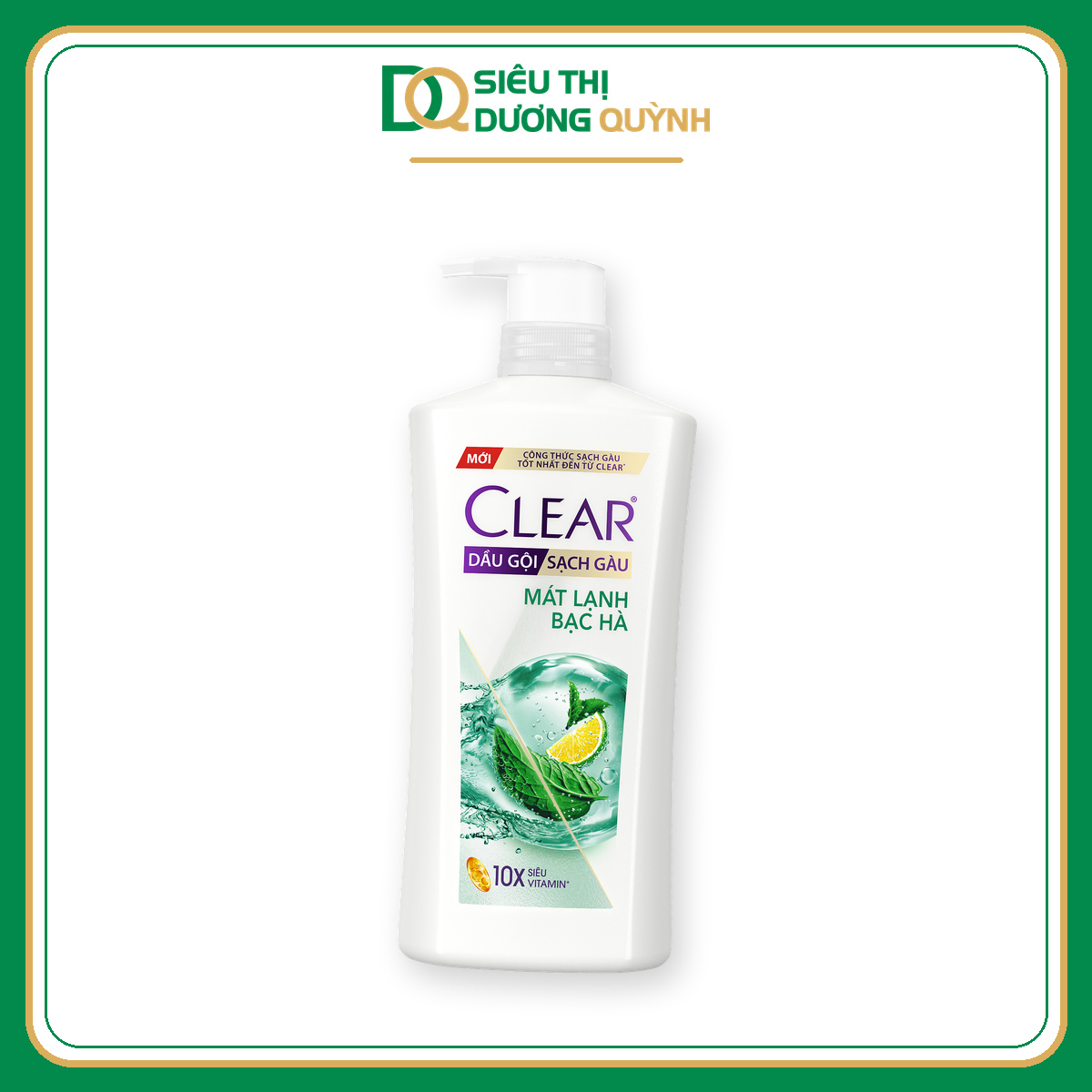 Dầu gội Clear Mát Lạnh Bạc Hà sạch gàu 350g
