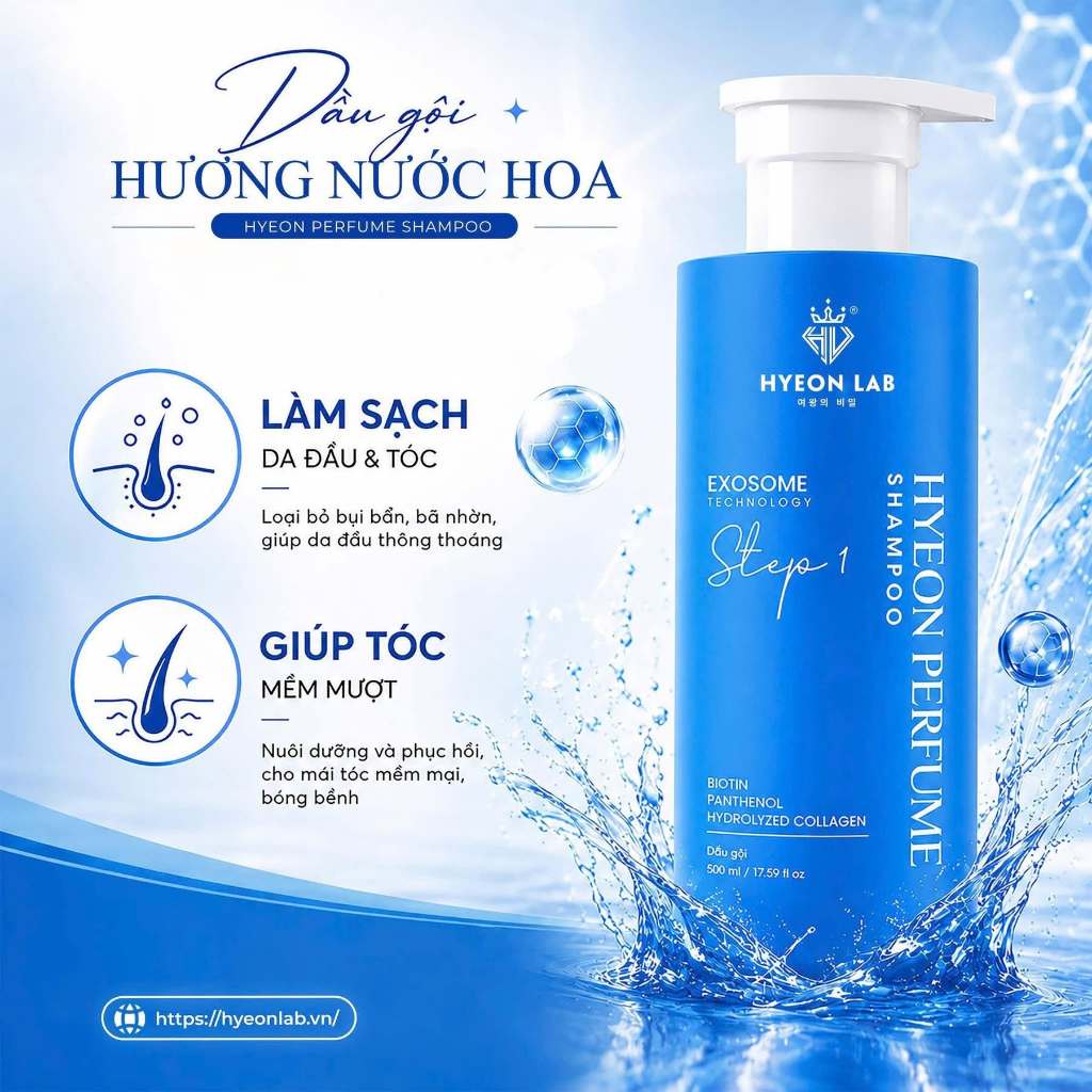 Dầu gội hương nước hoa Hyeon Perfume Shampoo 500ml 1