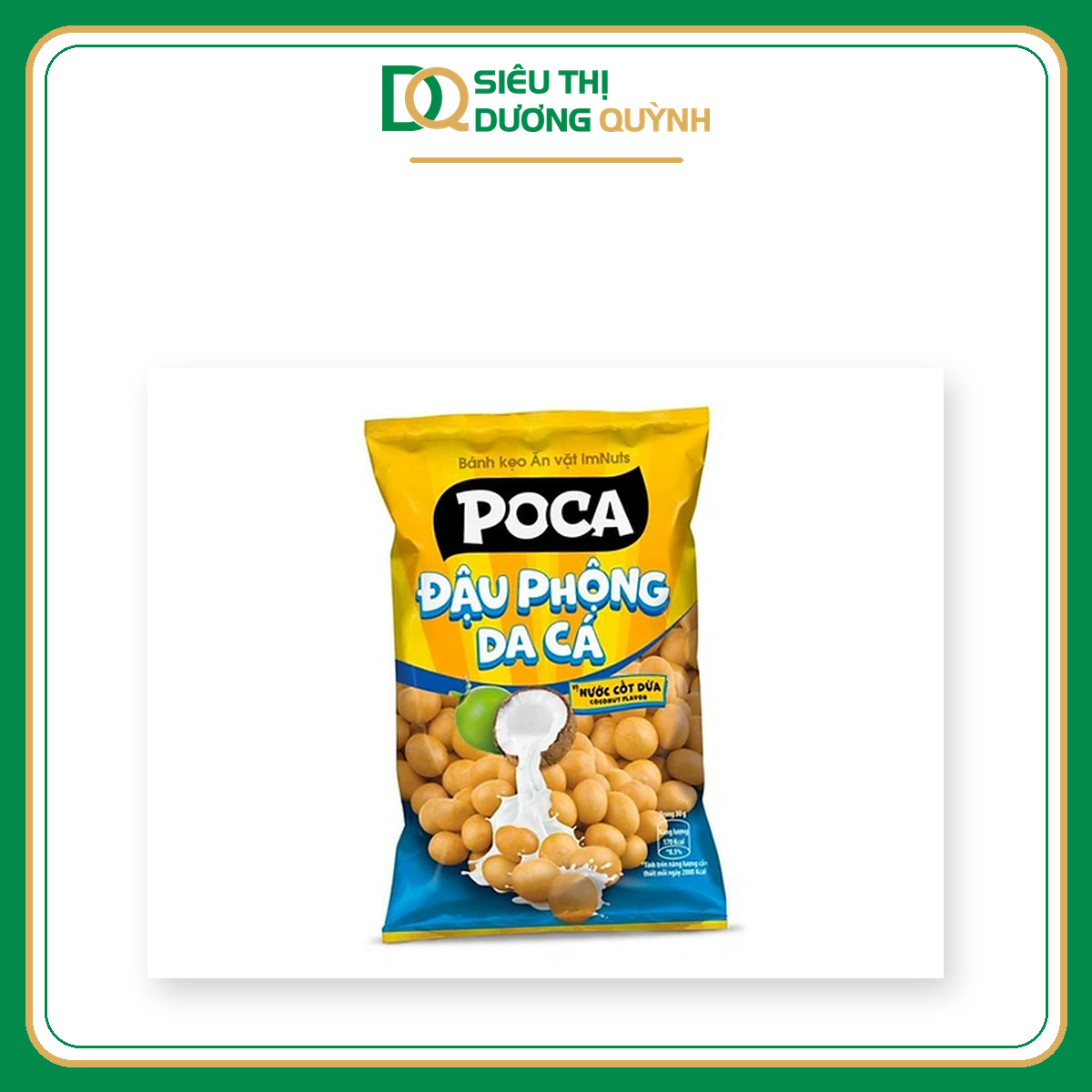 Đậu phộng da cá nước cốt dừa Poca gói 28g