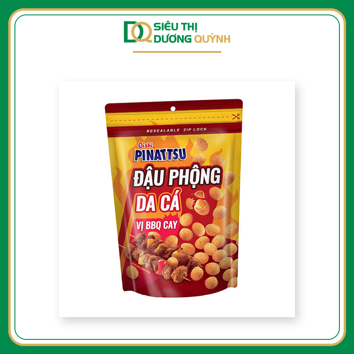 Đậu phộng da cá Oishi Pinattsu vị BBQ cay