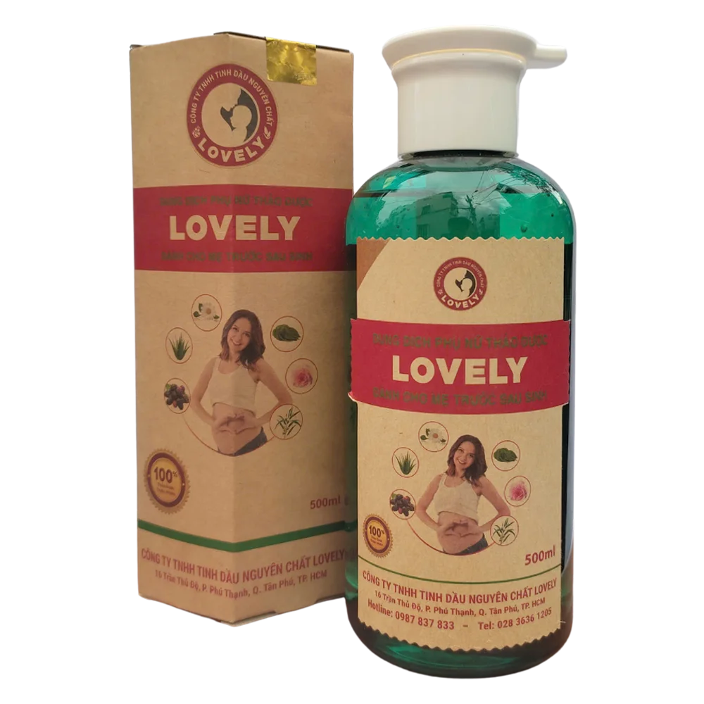 Dung dịch vệ sinh phụ nữ cho mẹ bầu Lovely 500ml 1