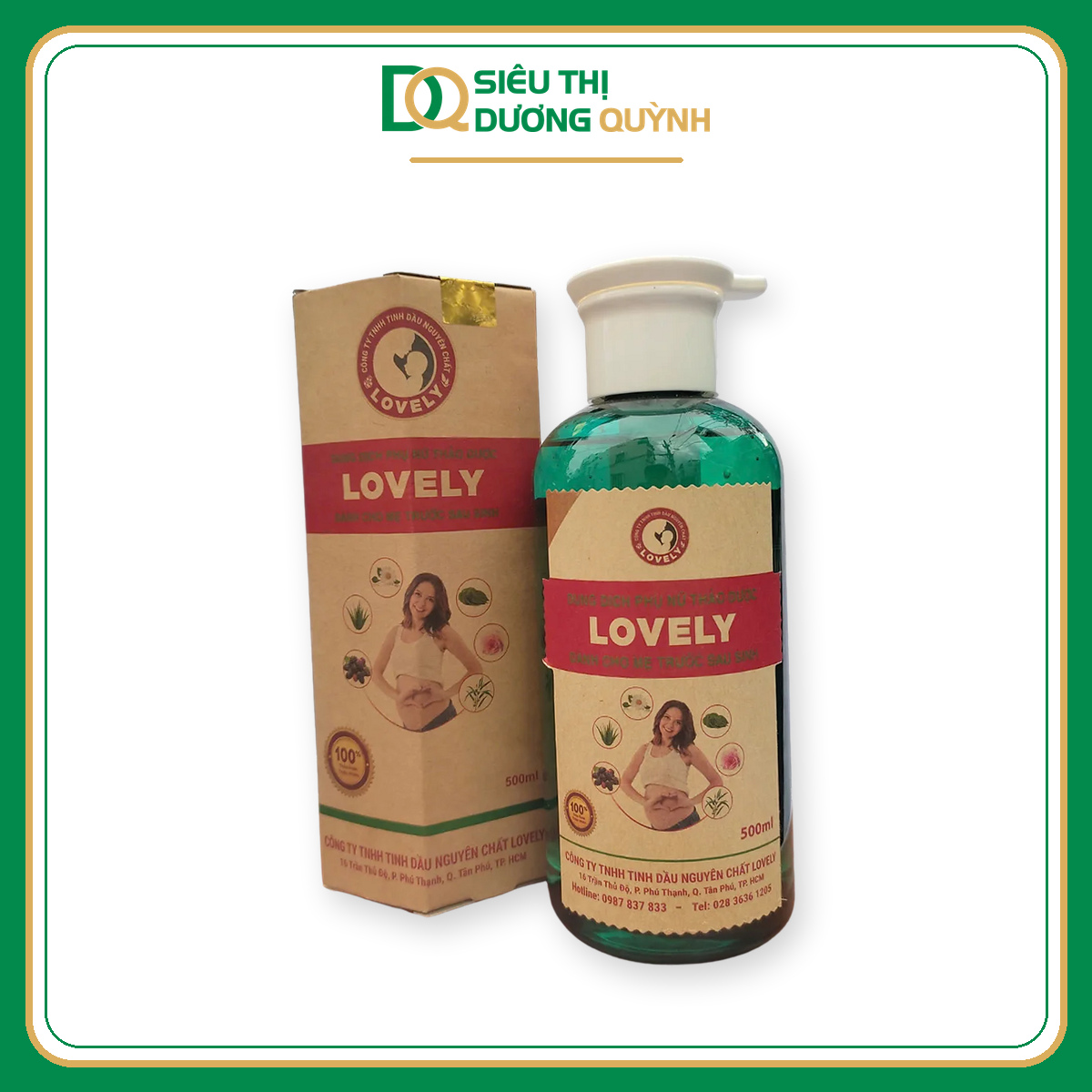 Dung dịch vệ sinh phụ nữ cho mẹ bầu Lovely 500ml