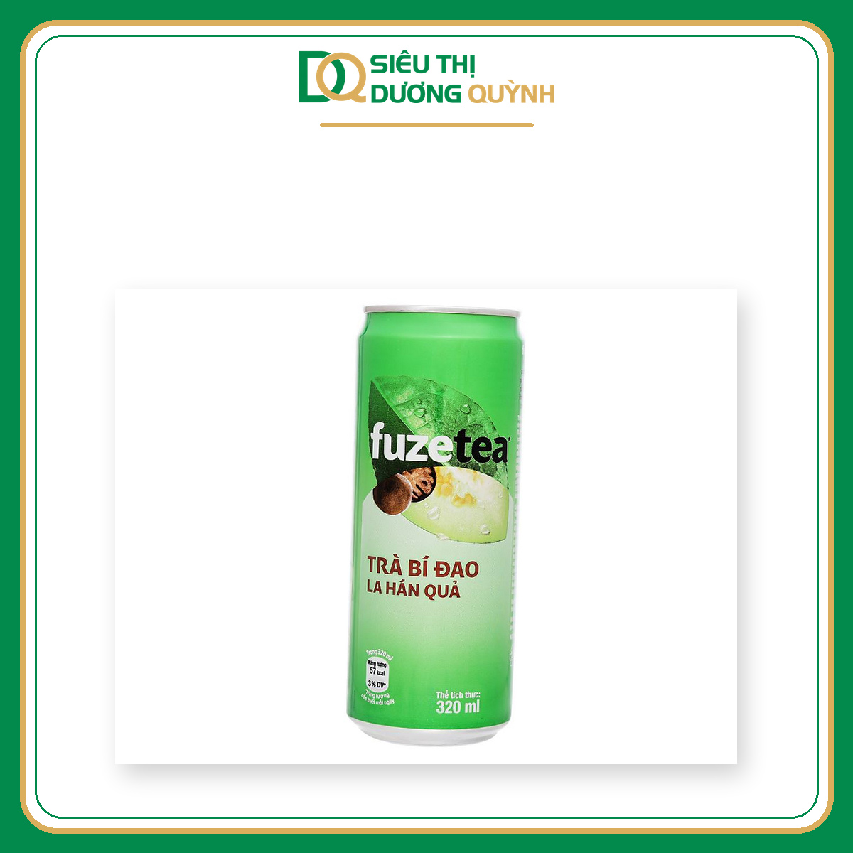 Fuze Tea trà bí đao la hán quả lon 320ml