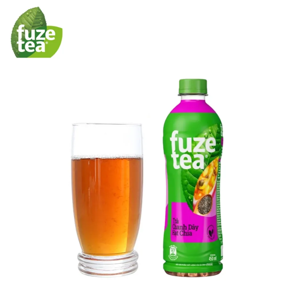 Fuze Tea trà chanh dây và hạt chia 450ml 1