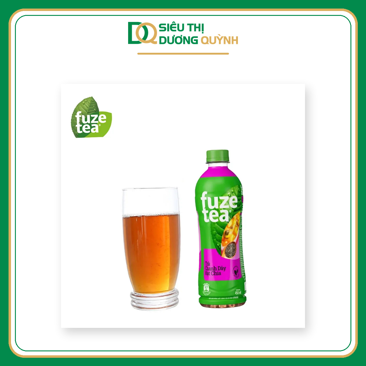 Fuze Tea trà chanh dây và hạt chia 450ml