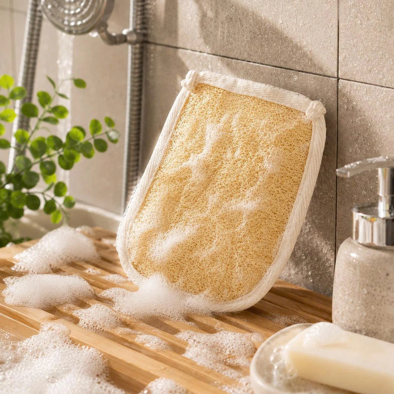 GĂNG TAY XƠ MƯỚP 1 MẶT XƠ 15*20CM 1