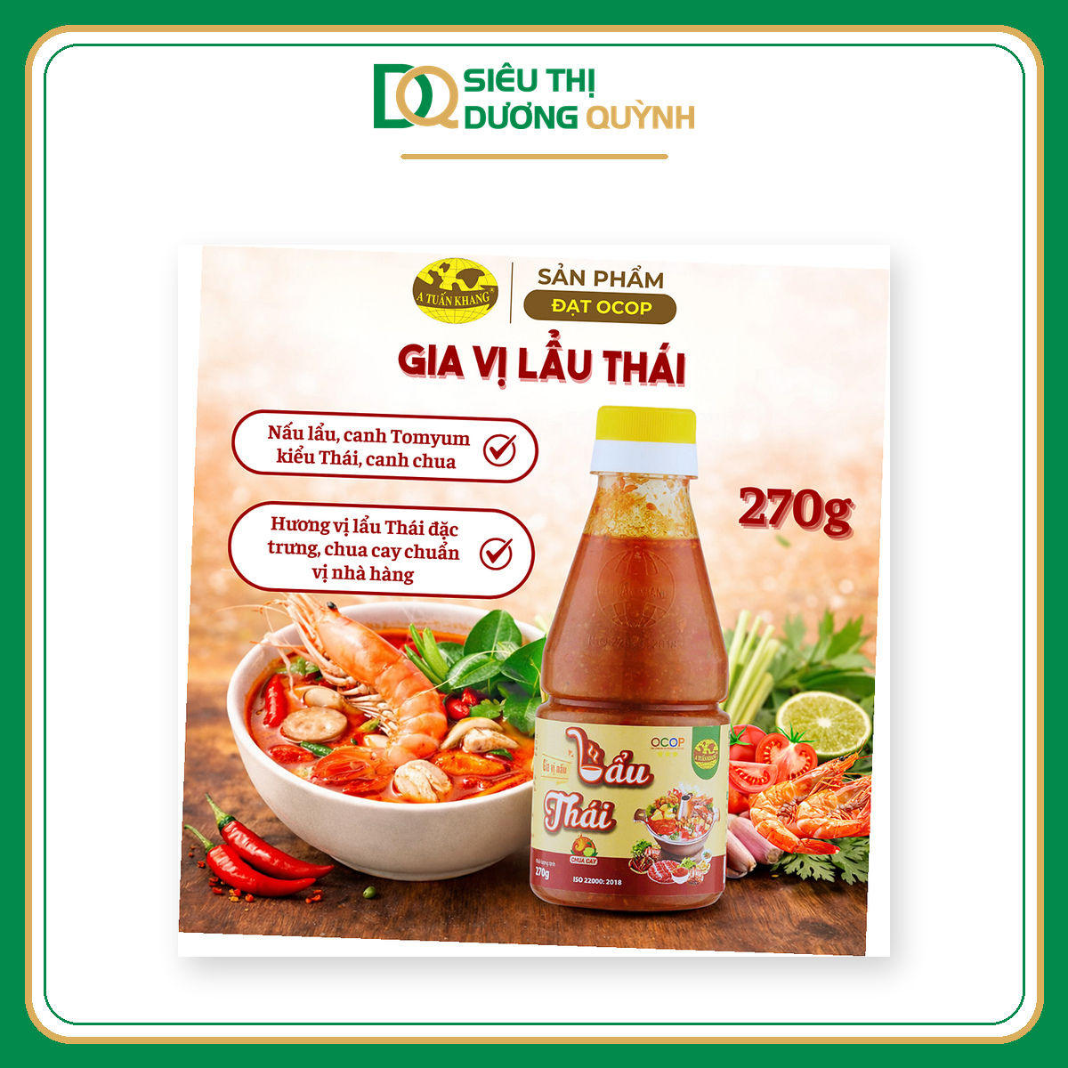 Gia vị lẩu Thái A Tuấn Khang 270g