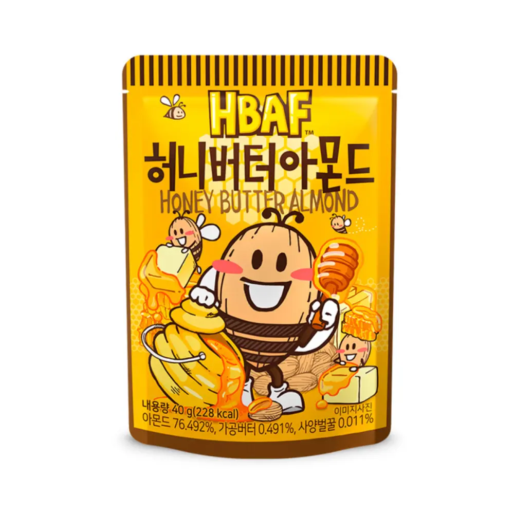 Hạnh nhân bơ mật ong HBAF 40g 1