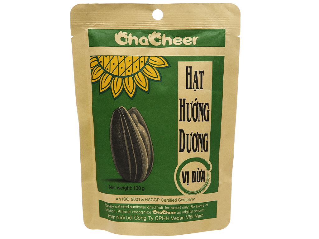 Hạt hướng dương chacheer vị dừa 130g 1