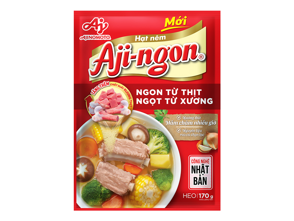 Hạt nêm Aji-ngon heo 170g 1