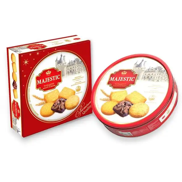 Bánh quy bơ Richy Majestic hộp thiếc đỏ 382g 1