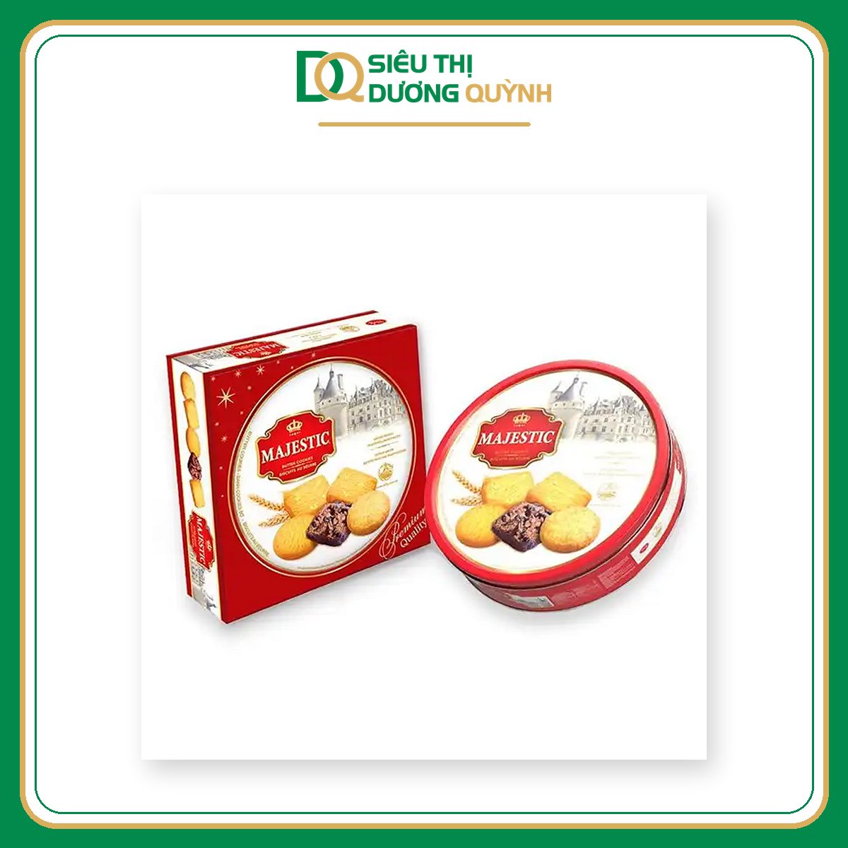 Bánh quy bơ Richy Majestic hộp thiếc đỏ 382g