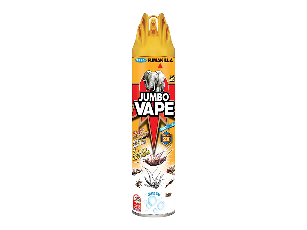 Bình xịt côn trùng Jumbo Vape G1 không mùi 600ml 1