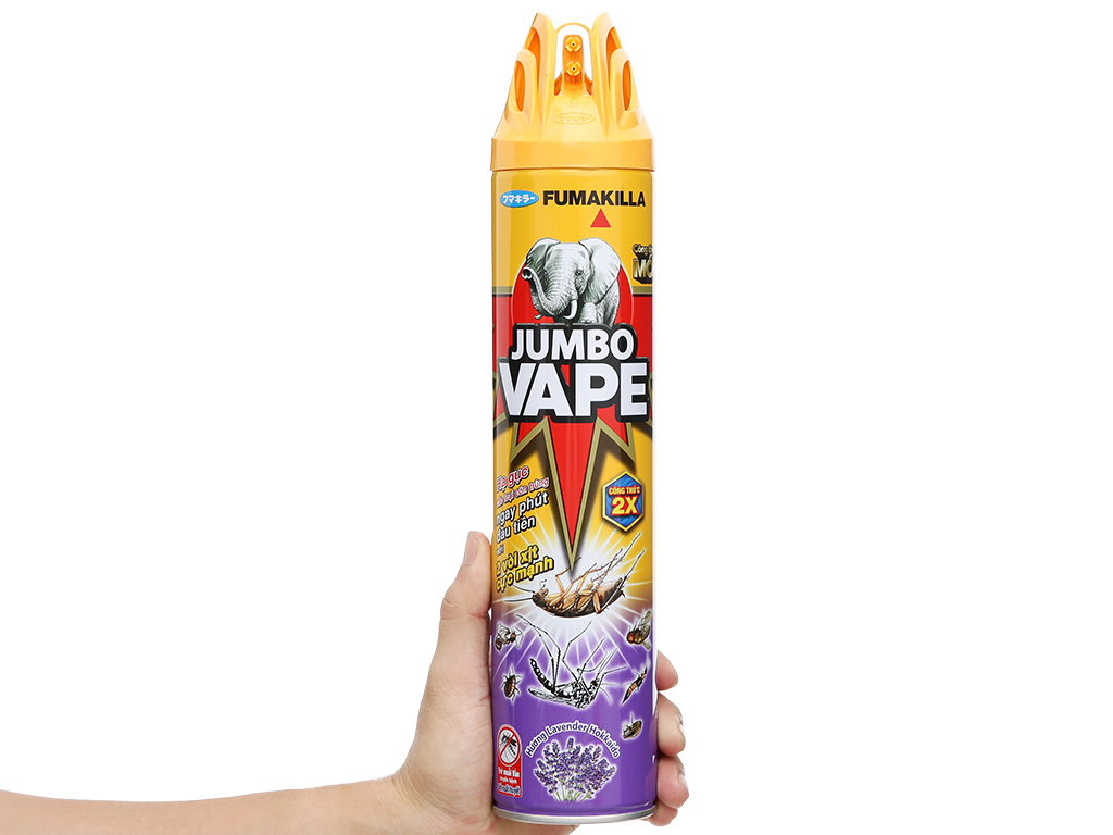 Bình xịt côn trùng Jumbo Vape G3 hương Lavender Hokkaido 600ml 1