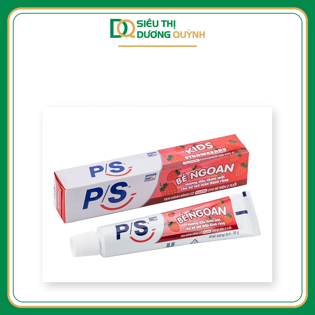 Kem đánh răng bé ngoan hương dâu 35g P/S