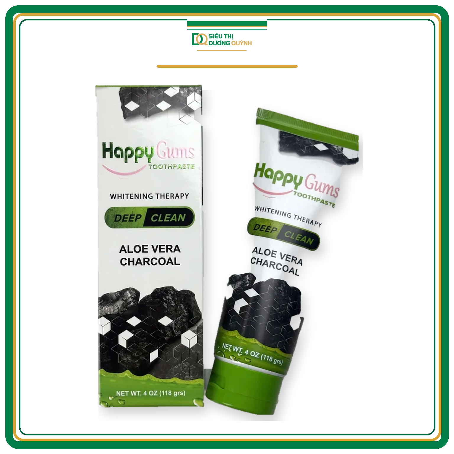 Combo 3 tuýp kem đánh răng Happy Gums Deep Clean 118g (mua 2 tặng 1)