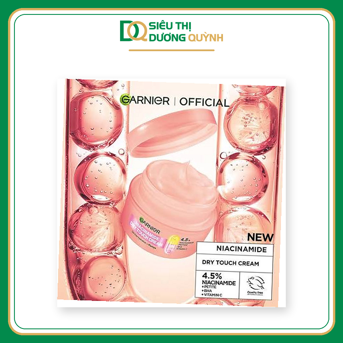Kem dưỡng Garnier Niacinamide Mochi Dry Touch 4,5% 30ml