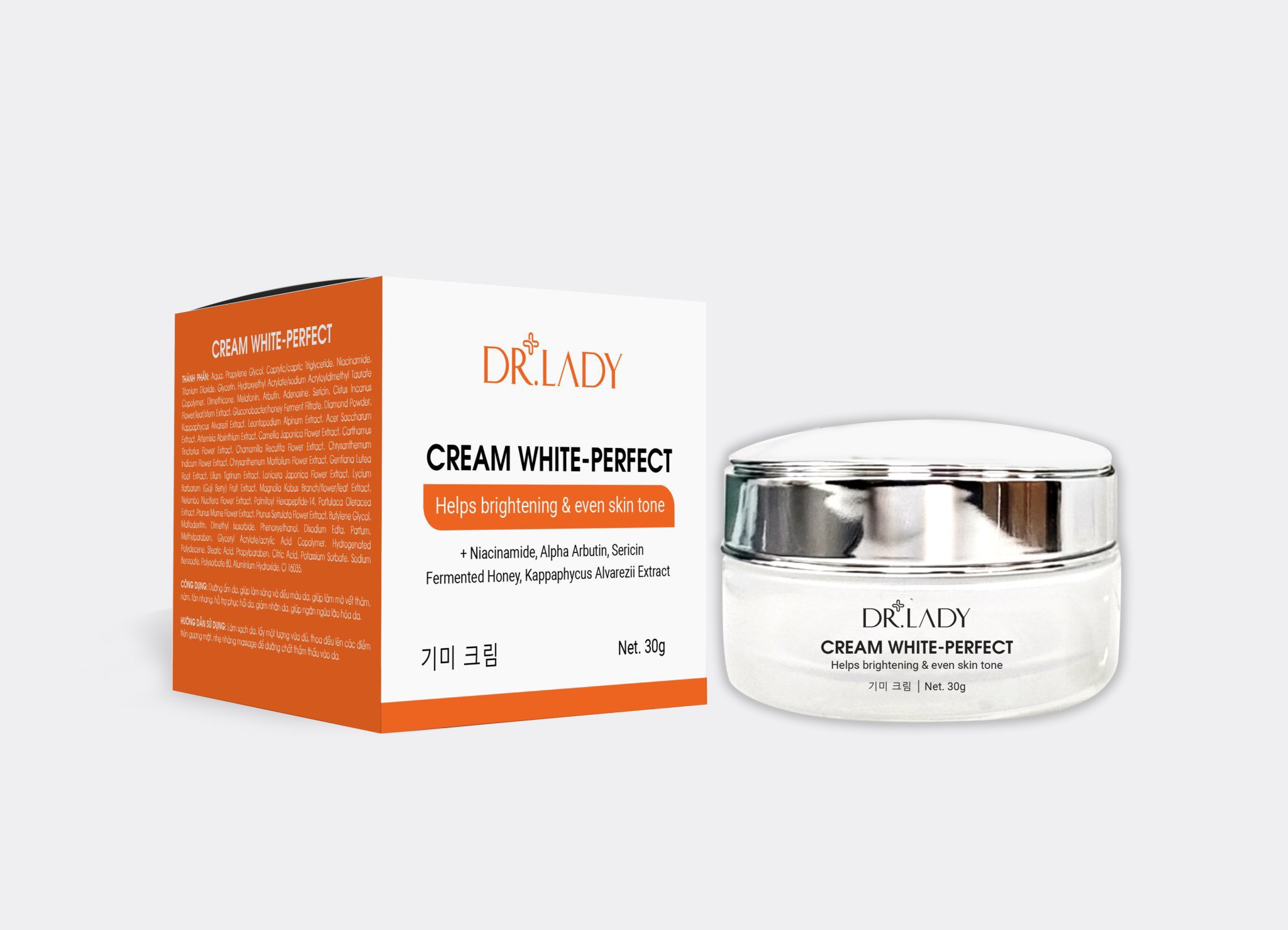 Kem dưỡng sáng da Dr.Lady Cream White Perfect 30g 1