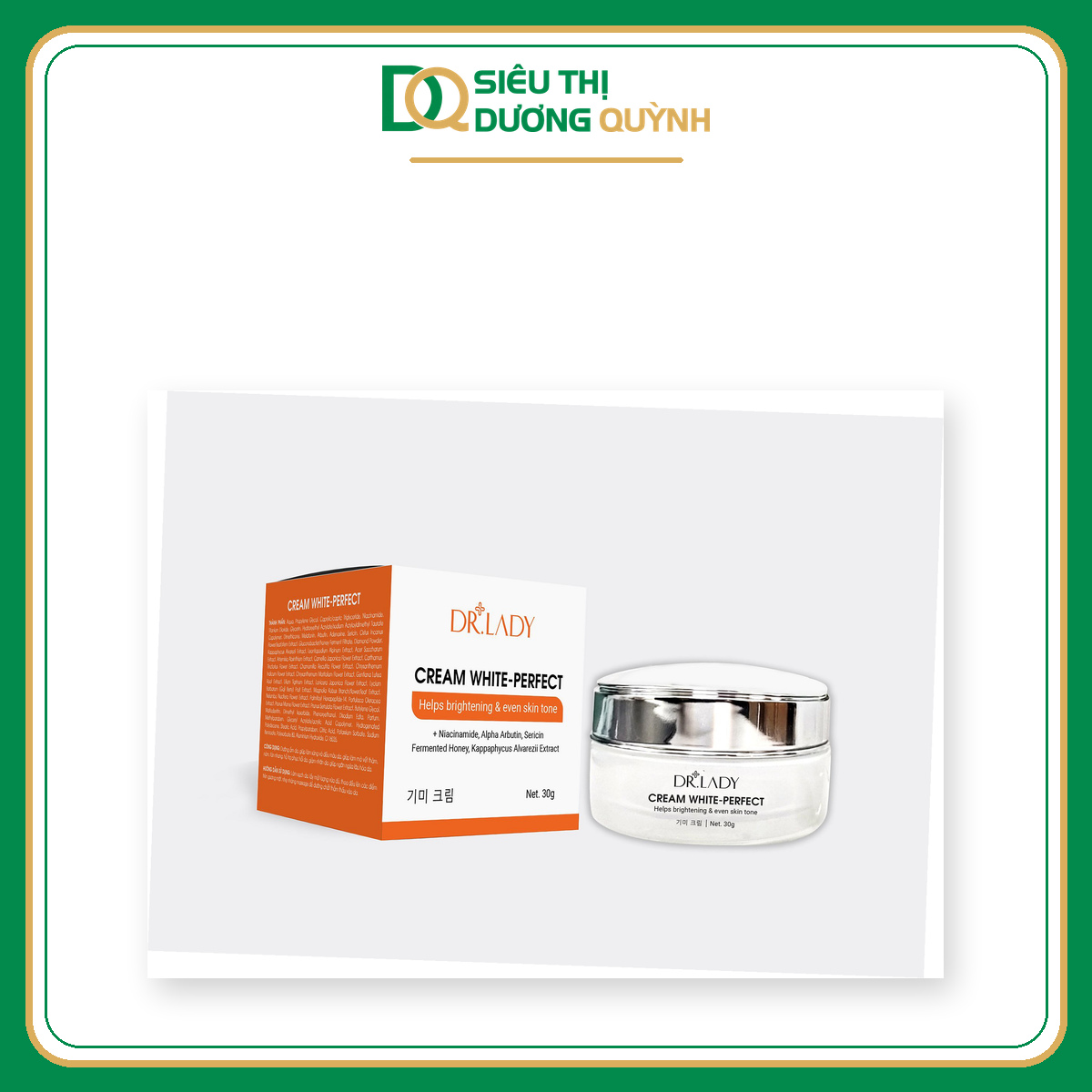 Kem dưỡng sáng da Dr.Lady Cream White Perfect 30g