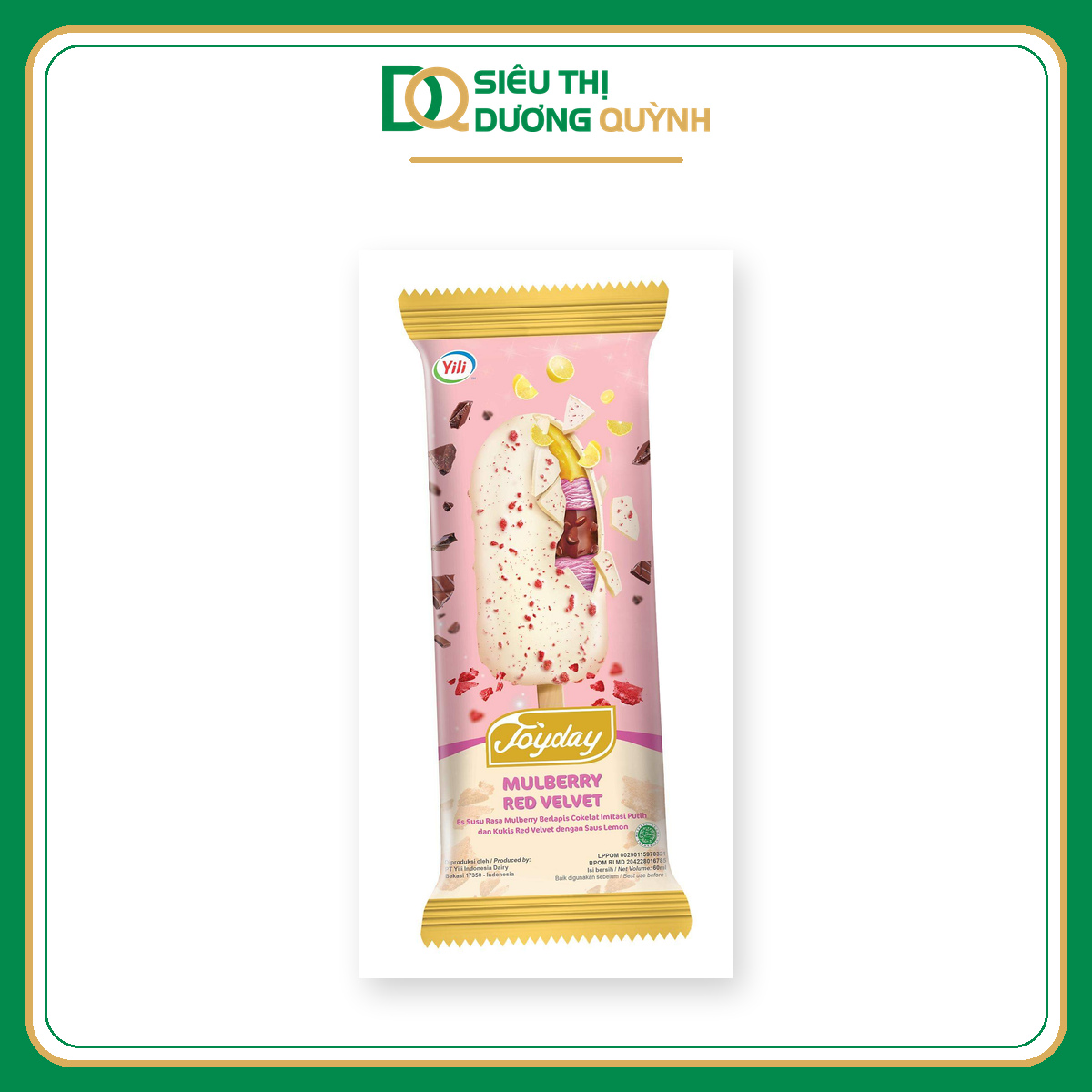 Kem que Joyday Mulberry Red Velvet vị dâu tằm
